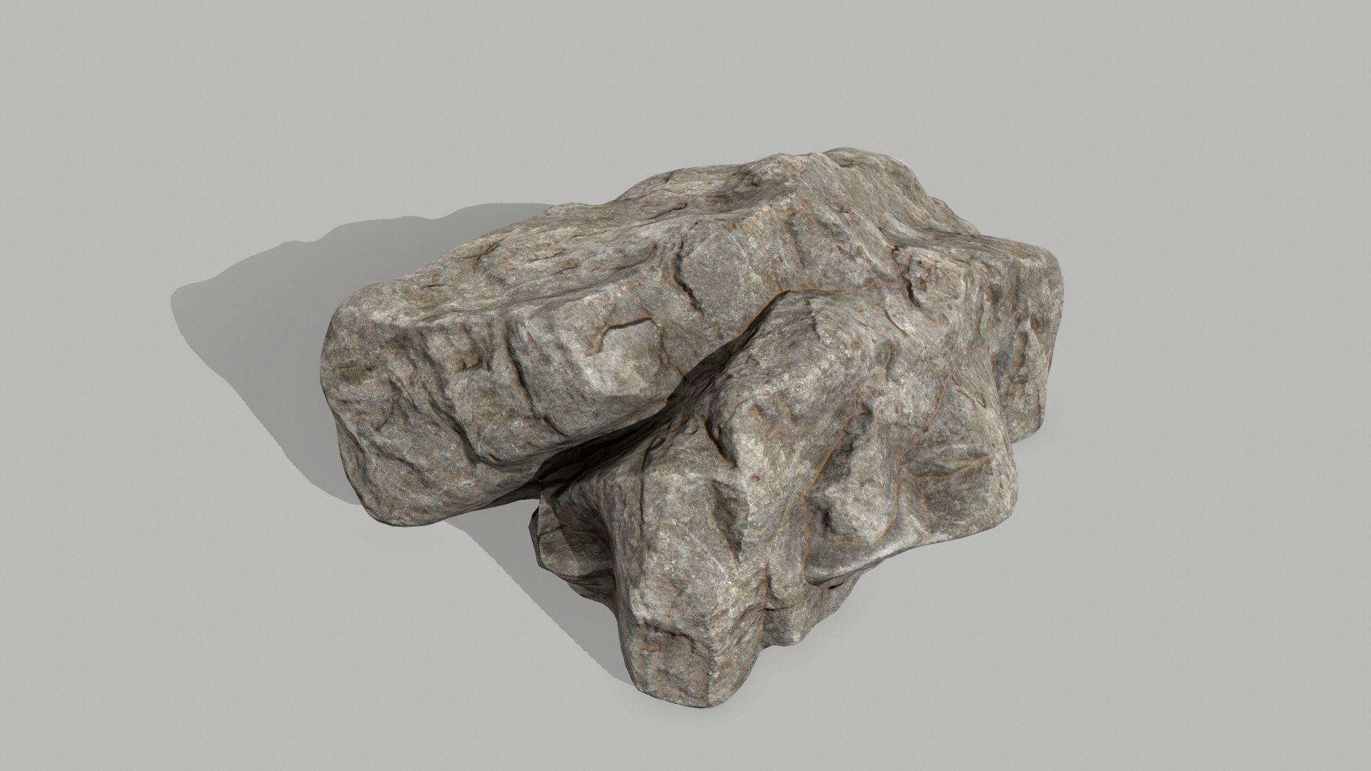 desert rocks  Low-poly 3D model_3