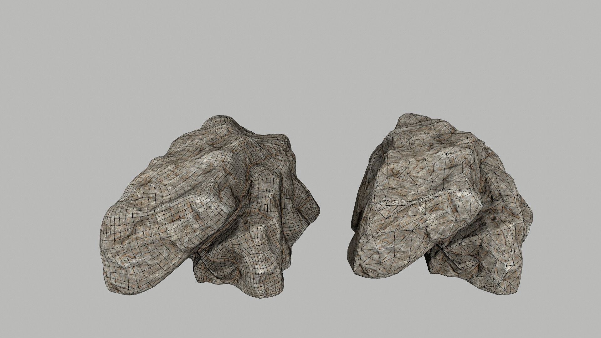 desert rocks  Low-poly 3D model_14