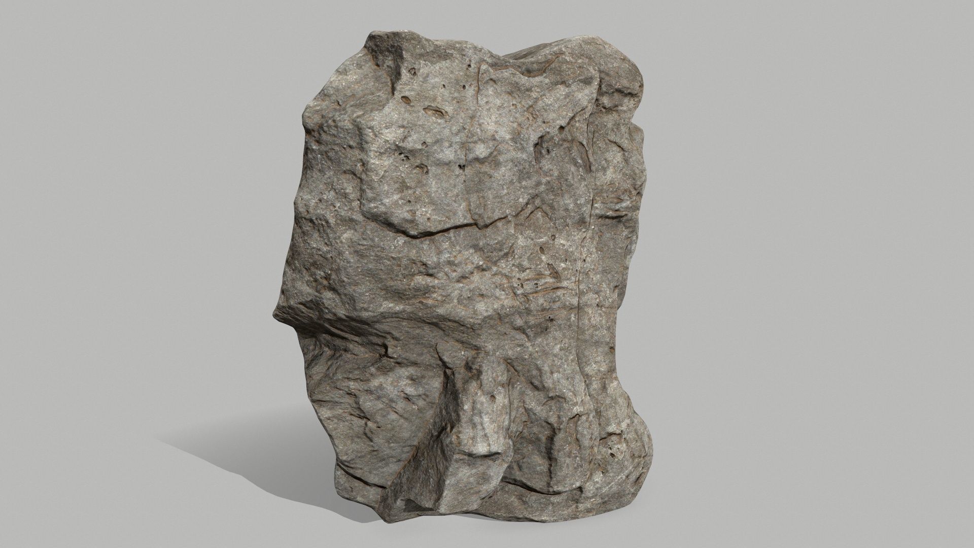 desert rocks  Low-poly 3D model_1