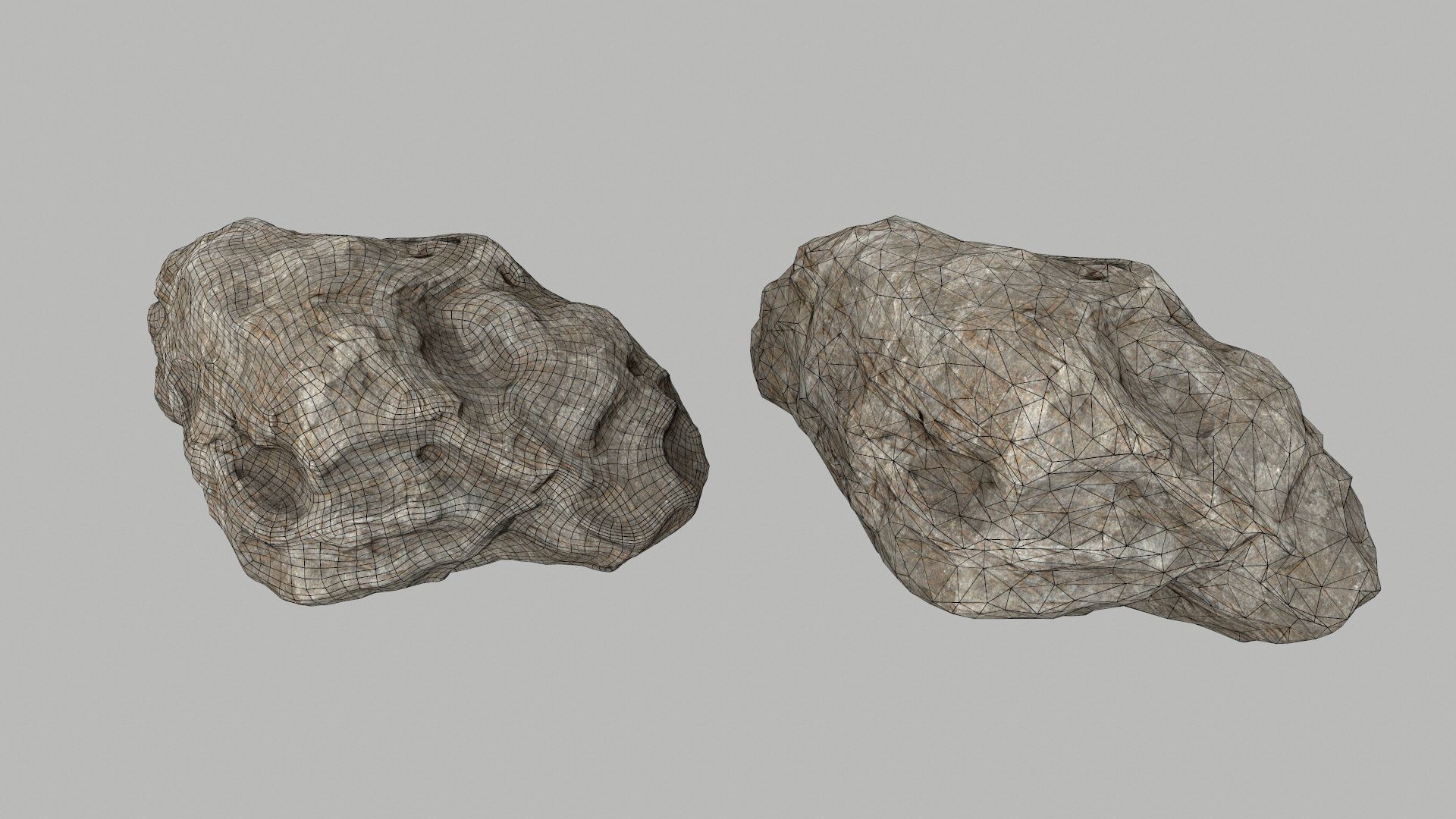 desert rocks  Low-poly 3D model_18