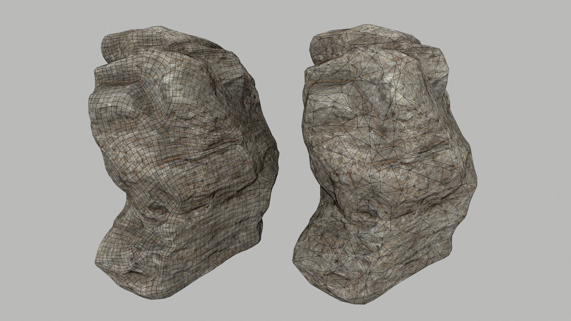 desert rocks  Low-poly 3D model_10