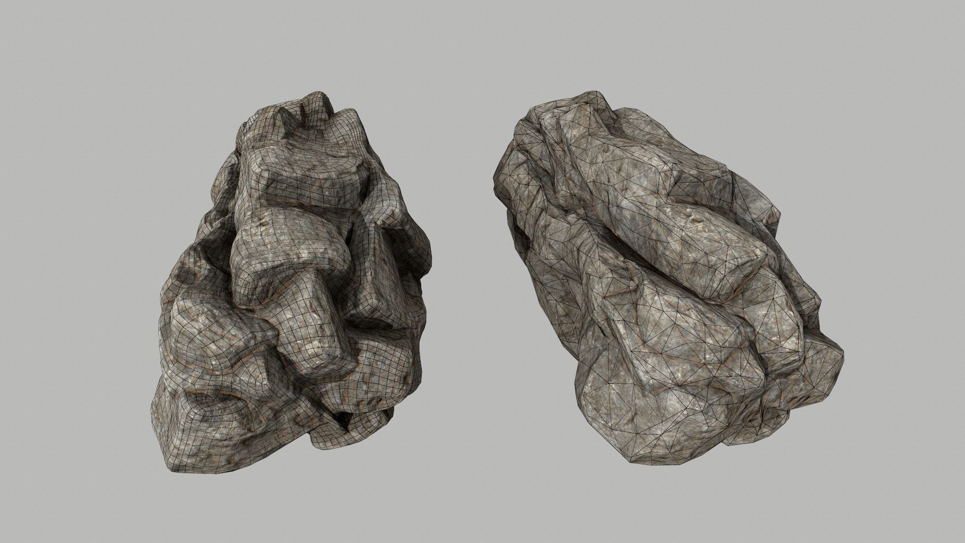 desert rocks  Low-poly 3D model_13