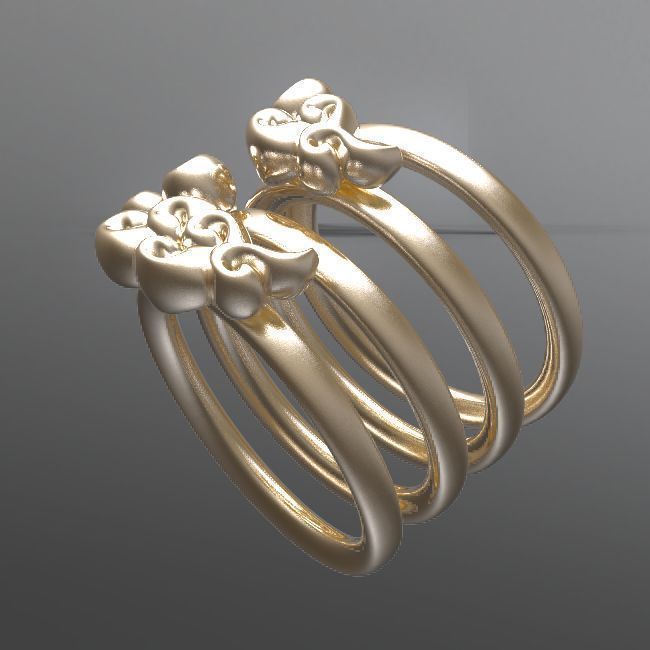 49 Four Clouds 3D print model_3