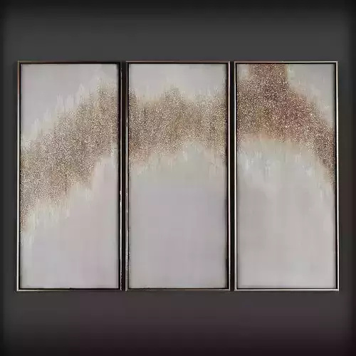 Picture Frames Low-poly 3D model
