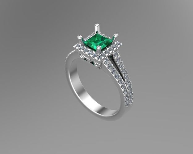 Diamond Princess gold rings NN092 3D print model