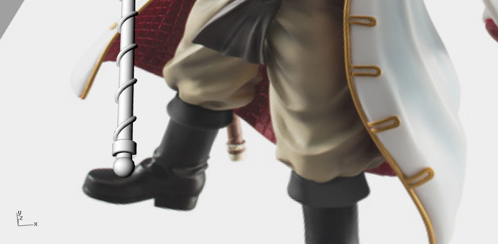 Bisento Spear of white beard One Piece 3D print model_6