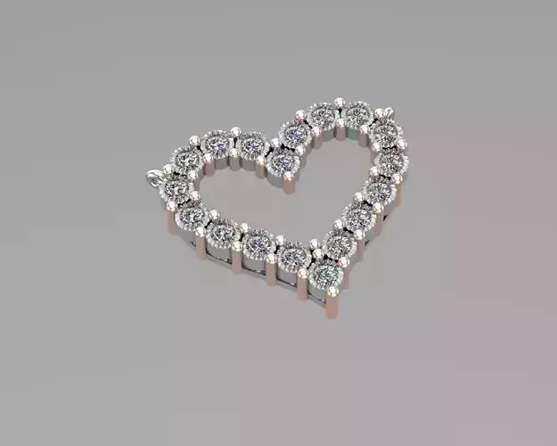 Heart gold pendant NN094