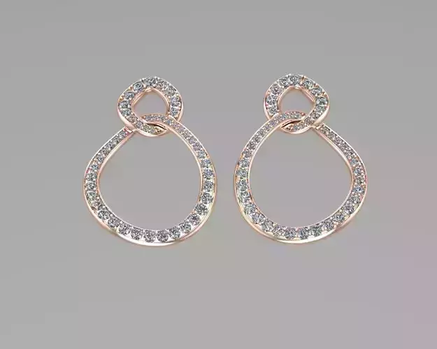Golden earrings NN097