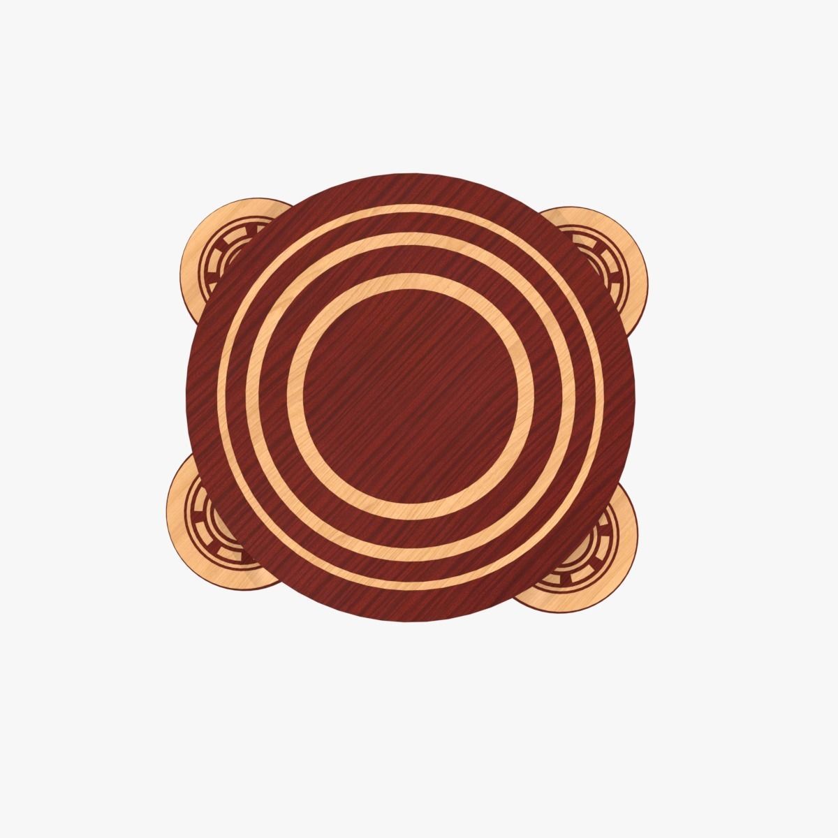 Designer Table stool Set 3D model_1