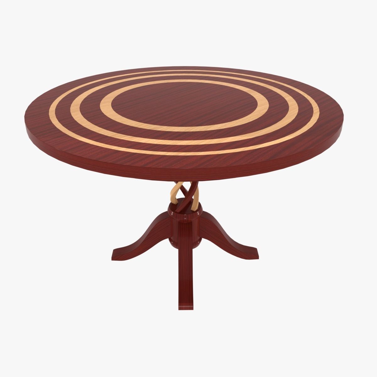 Designer Table stool Set 3D model_4