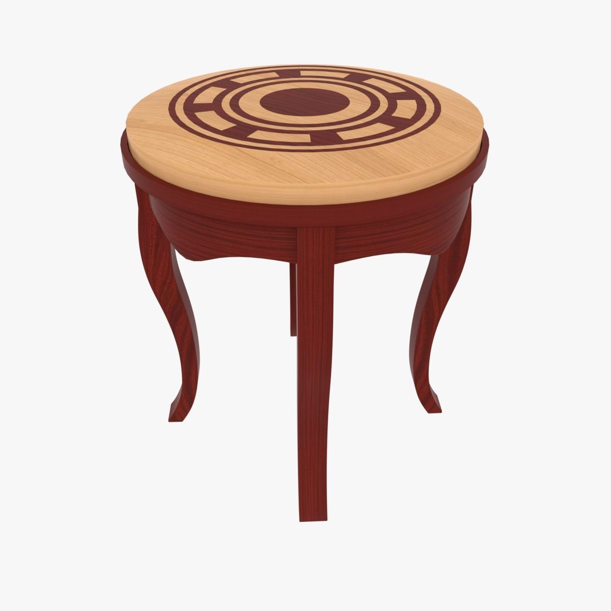 Designer Table stool Set 3D model_8