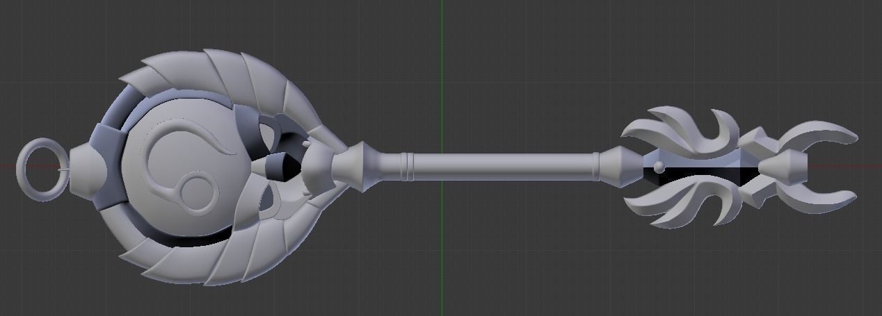 Astrological key of Leo from Fairy Tail  3D model_2