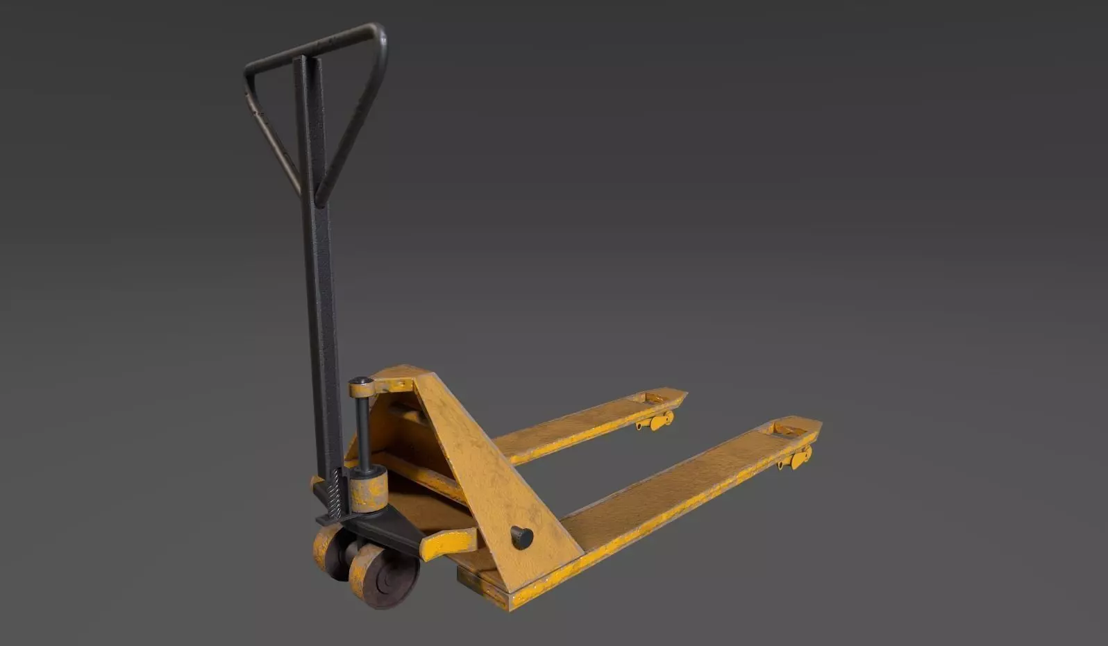 Trolly pallet truck Low-poly 3D model