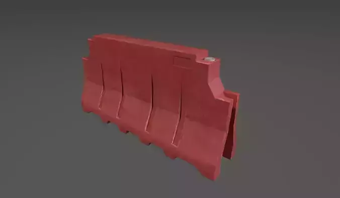 Median plastic barrier