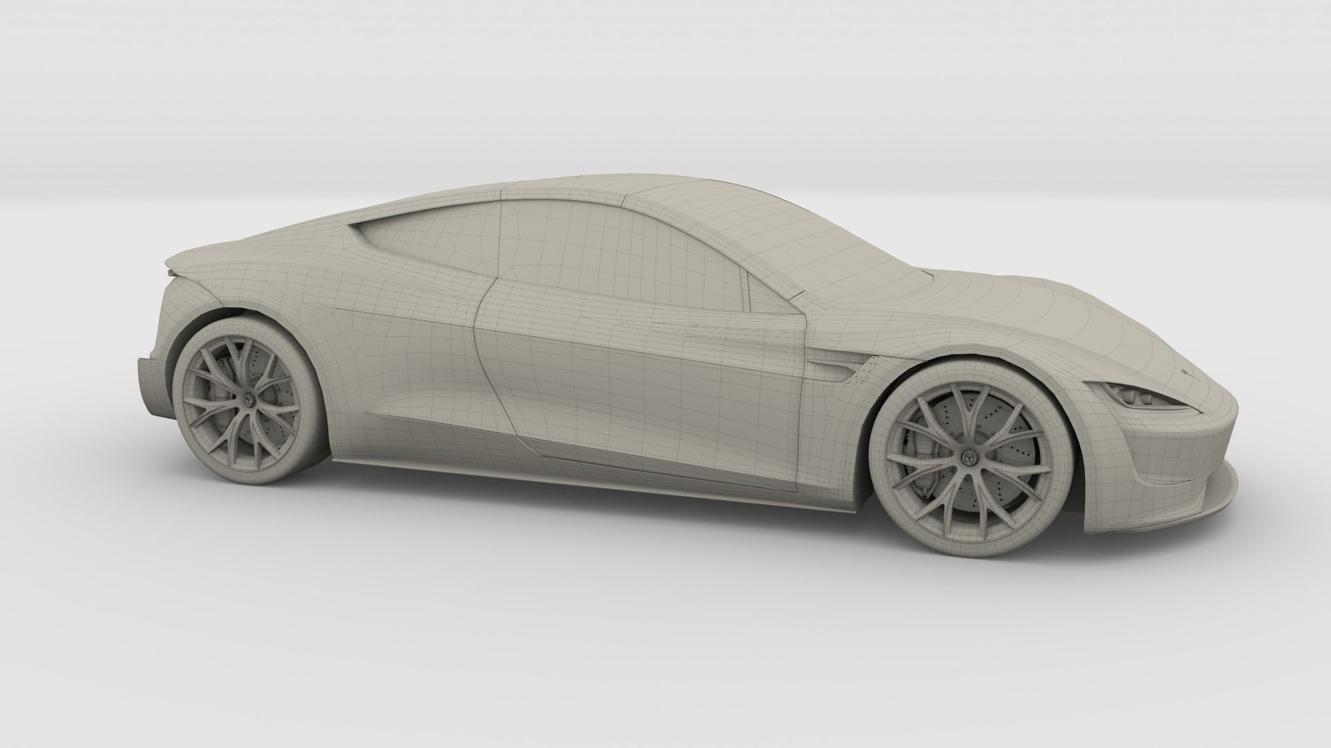 Tesla Collection Roadster Model S X 3 3D model_63