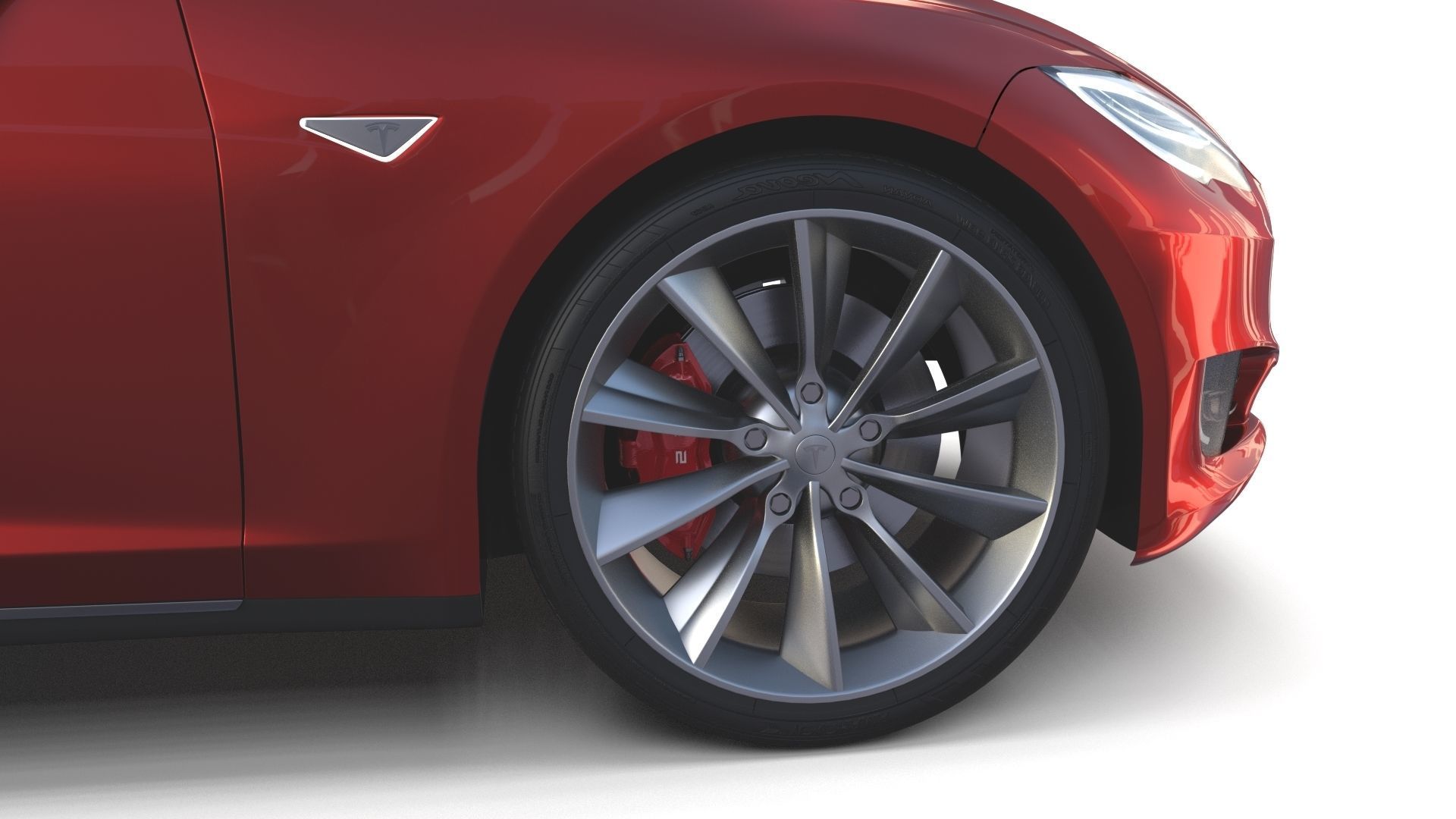 Tesla Collection Roadster Model S X 3 3D model_34