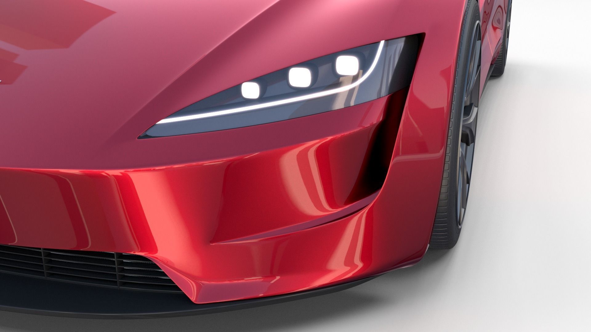 Tesla Collection Roadster Model S X 3 3D model_93