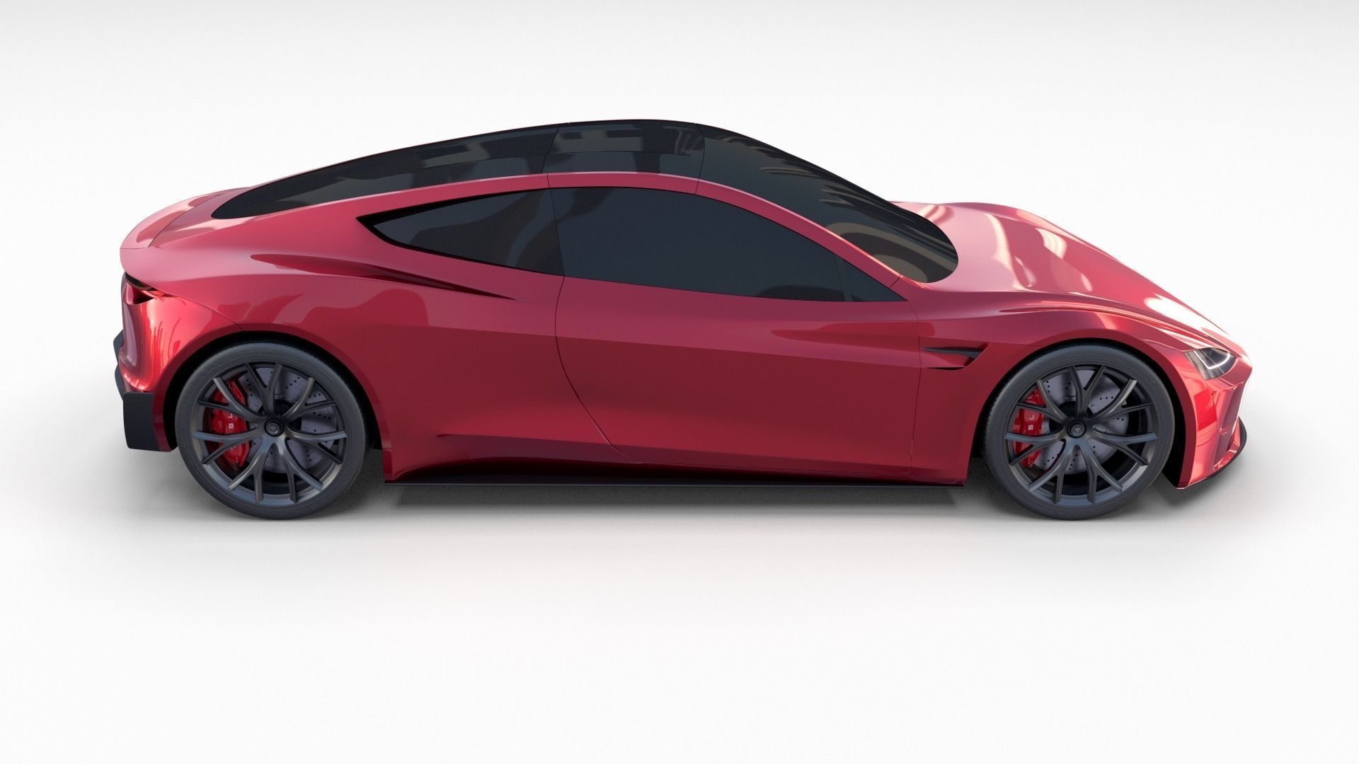 Tesla Collection Roadster Model S X 3 3D model_48