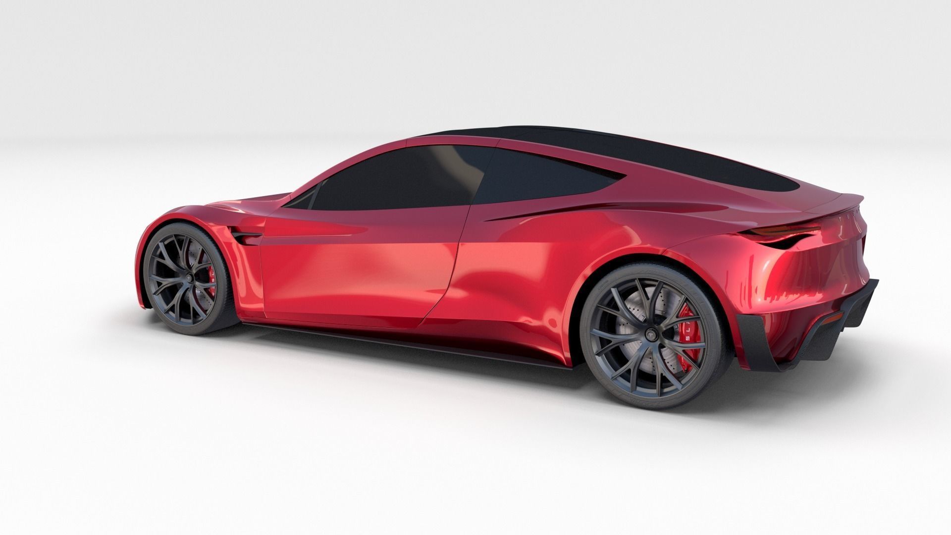 Tesla Collection Roadster Model S X 3 3D model_8