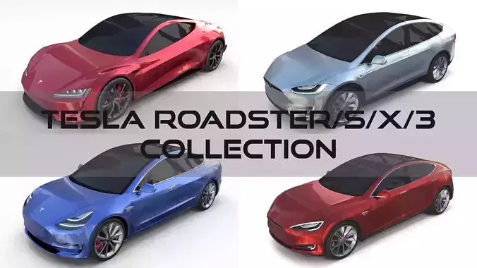 Tesla Collection Roadster Model S X 3