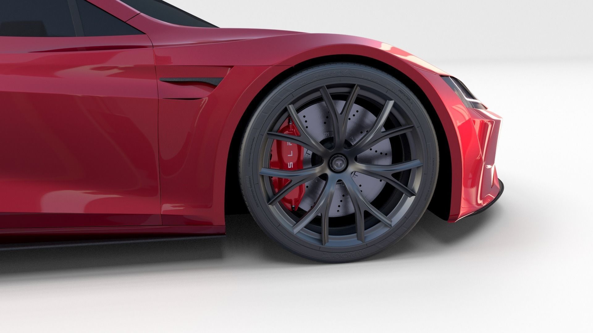 Tesla Collection Roadster Model S X 3 3D model_82