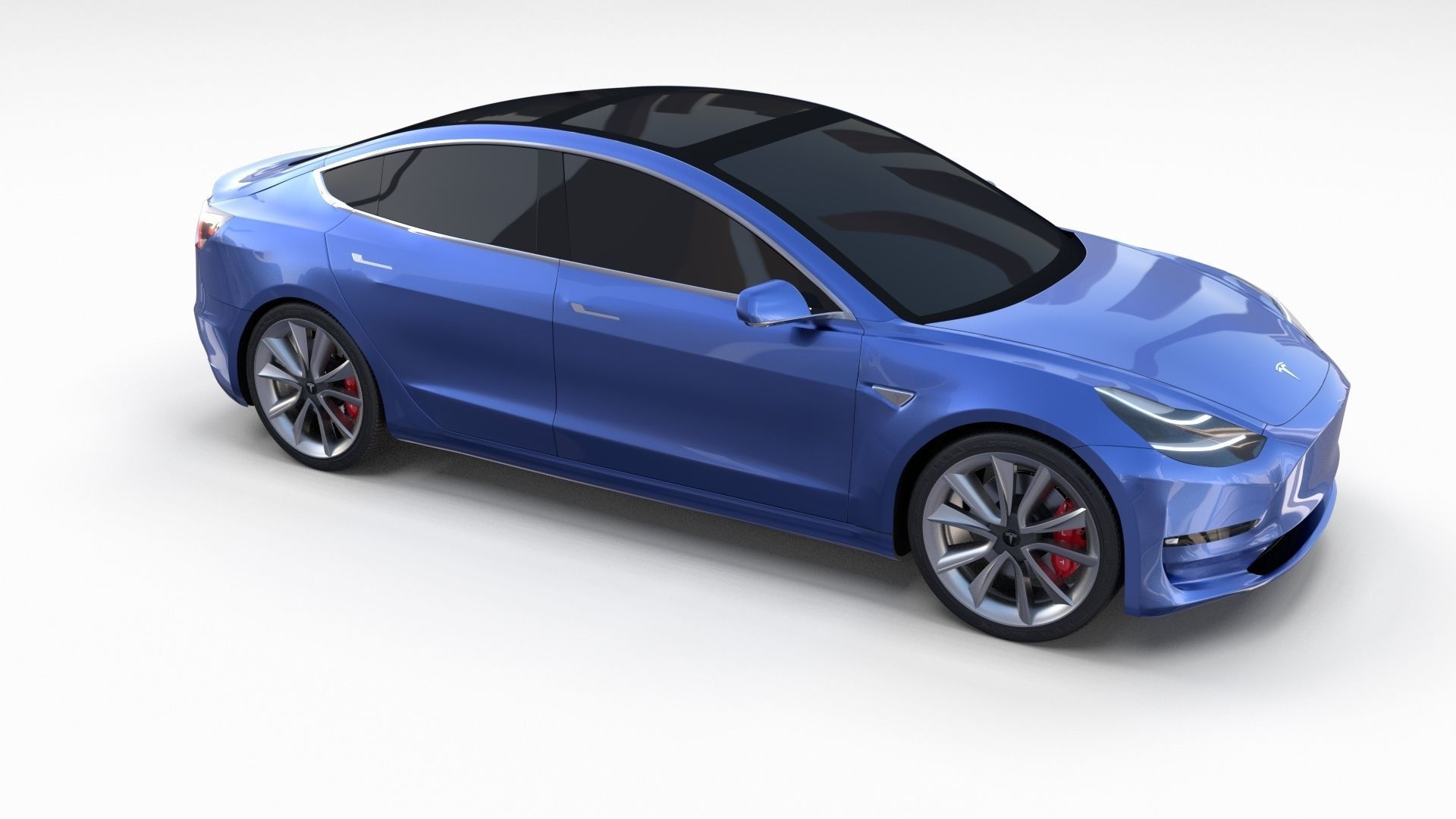 Tesla Collection Roadster Model S X 3 3D model_46