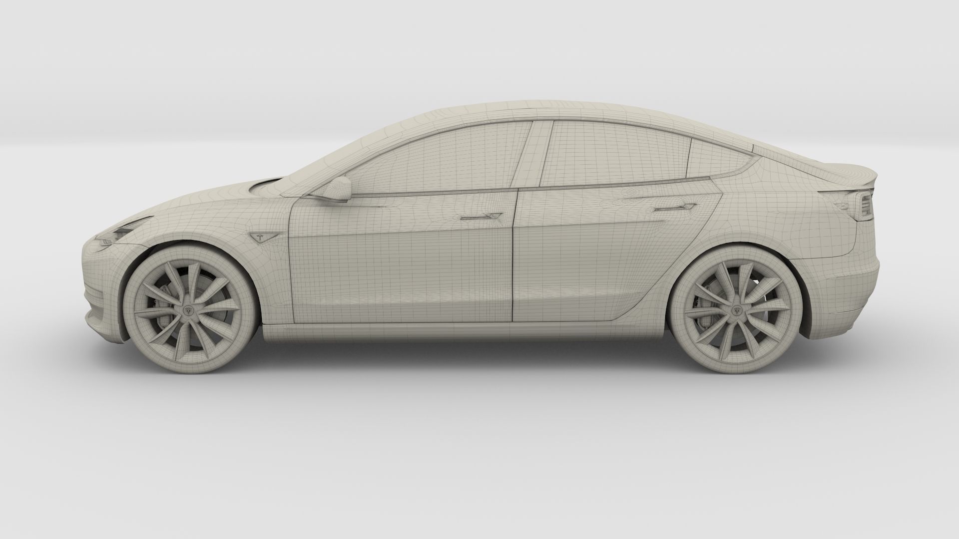 Tesla Collection Roadster Model S X 3 3D model_51