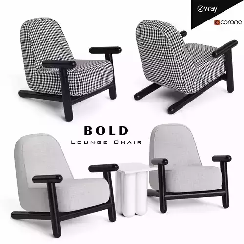 BOLD Armchair Low-poly 3D model