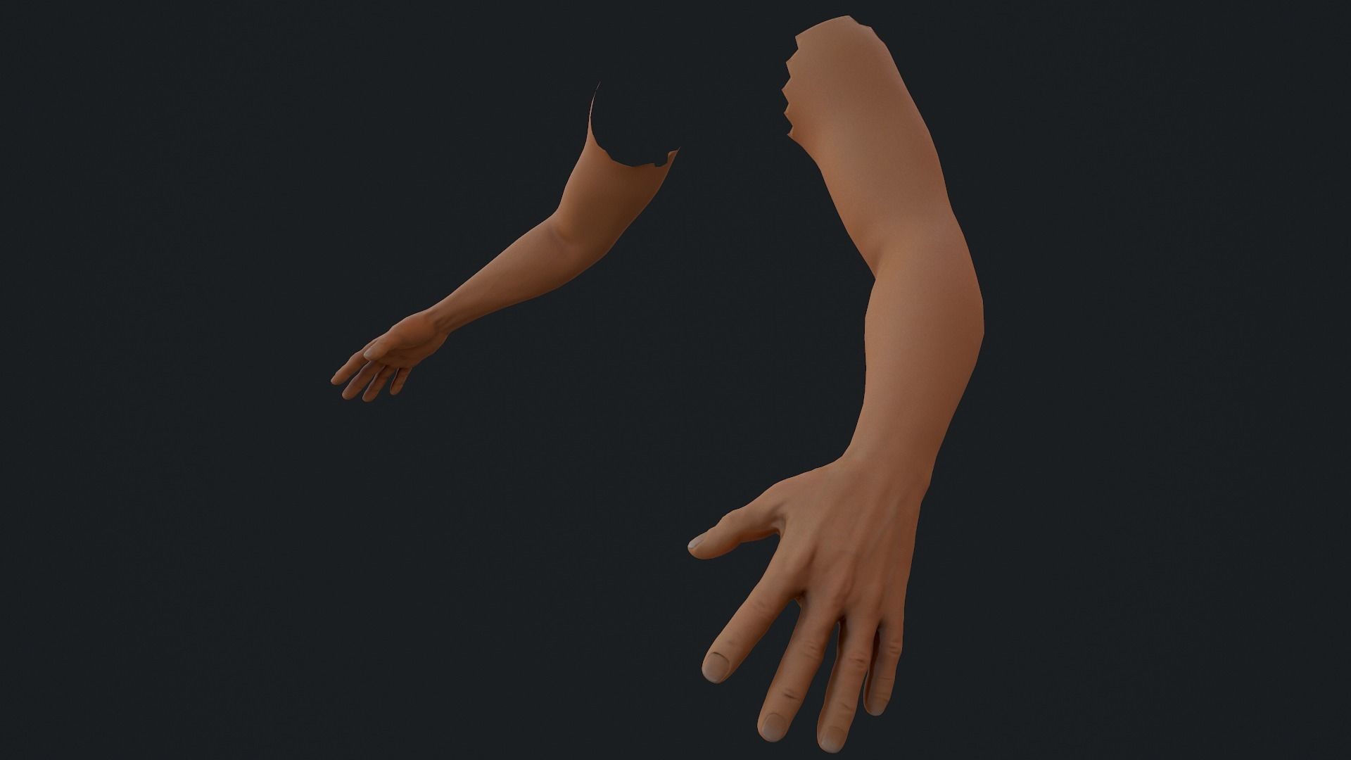 Male FPS Arms Low-poly 3D model_3