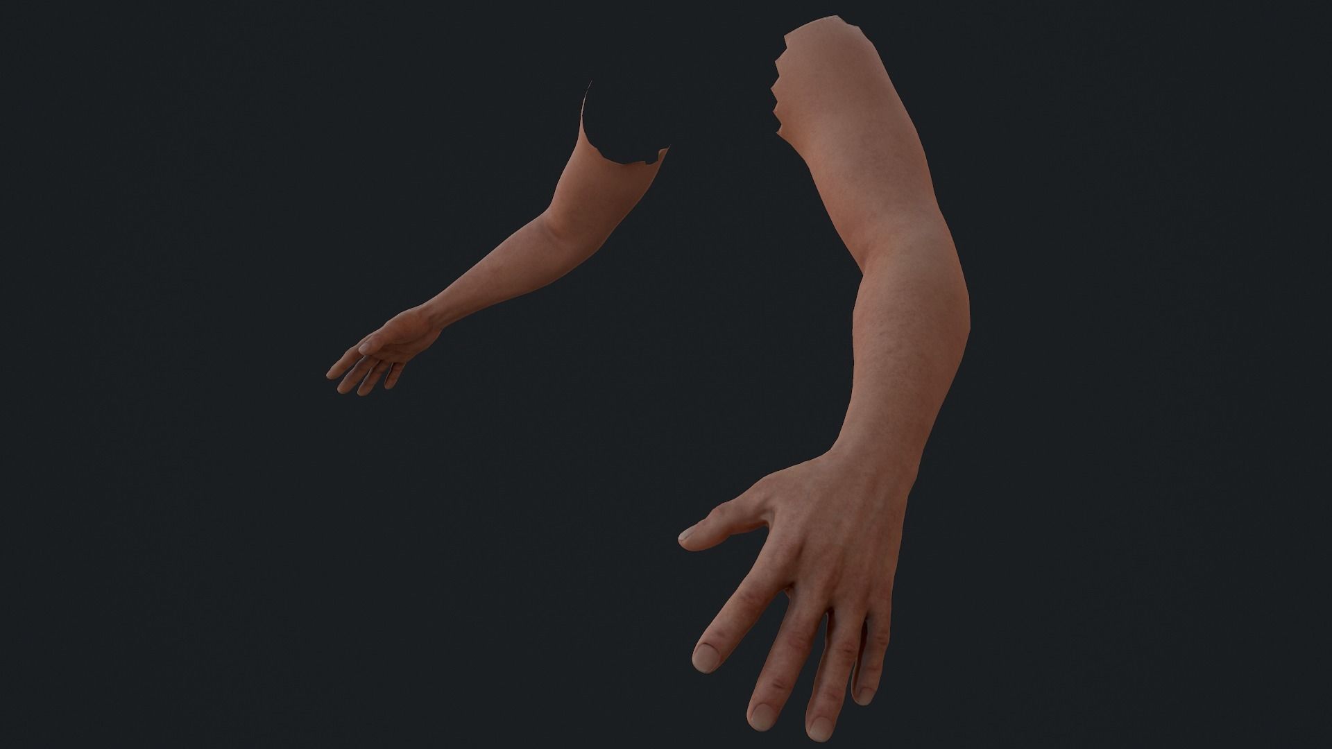 Male FPS Arms Low-poly 3D model_1