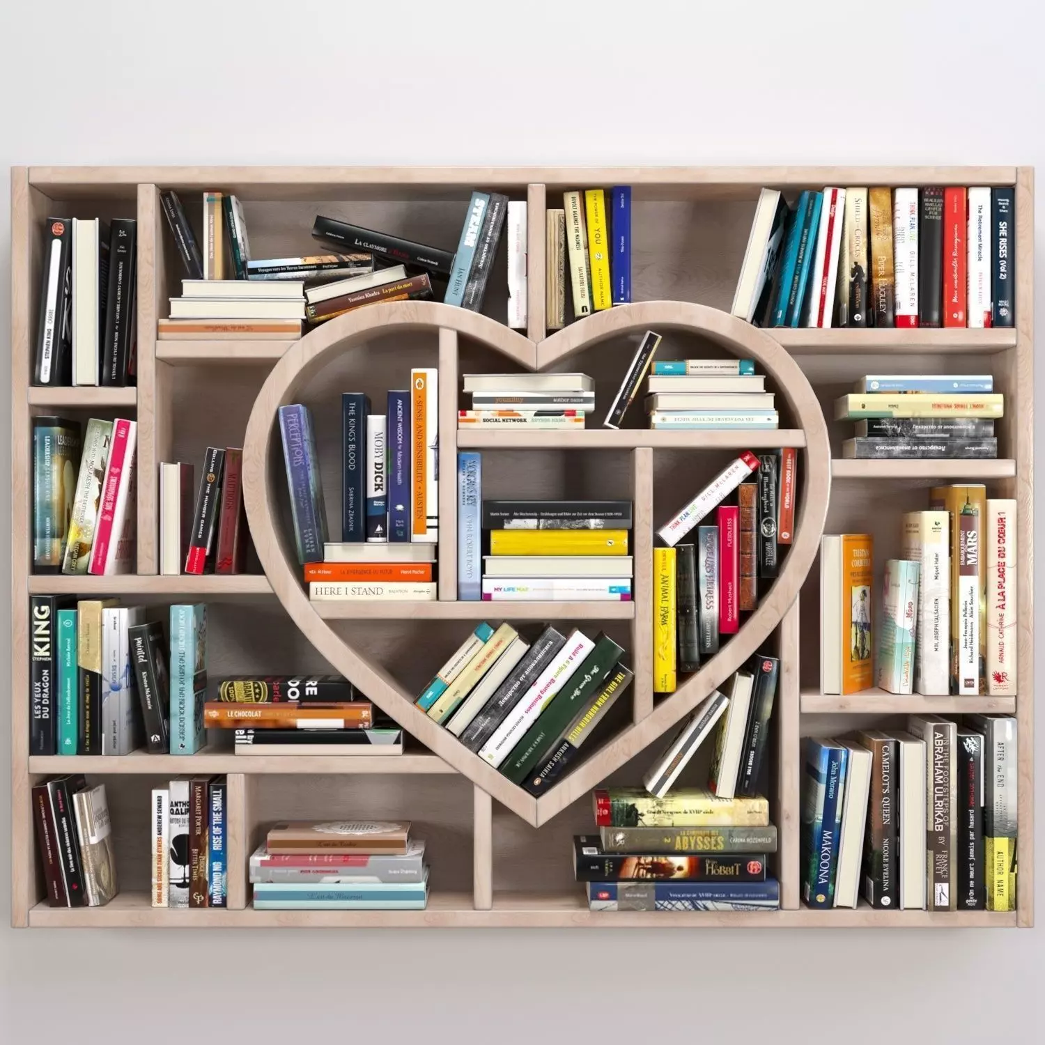 books libery  3D model_0