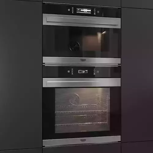 Oven FI7 891 - Microwave MP 796 by Hotpoint Ariston -  3D model