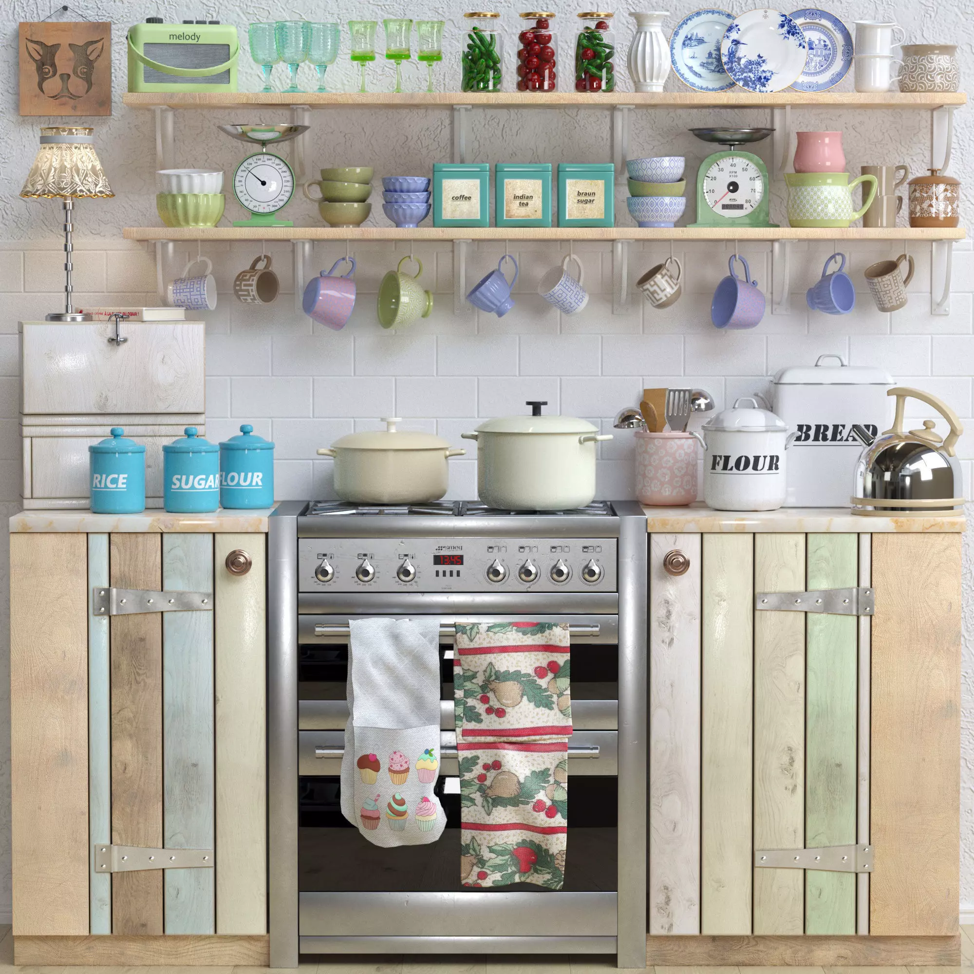 kitchen vintage 3D model