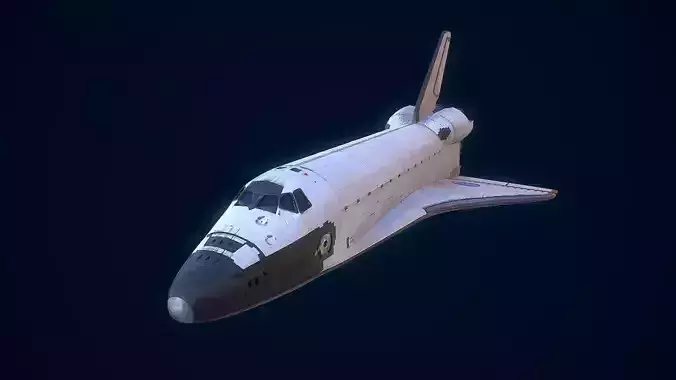 Space Shuttle Low-poly 3D model