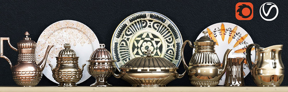 a rack with utensils 3D model_4