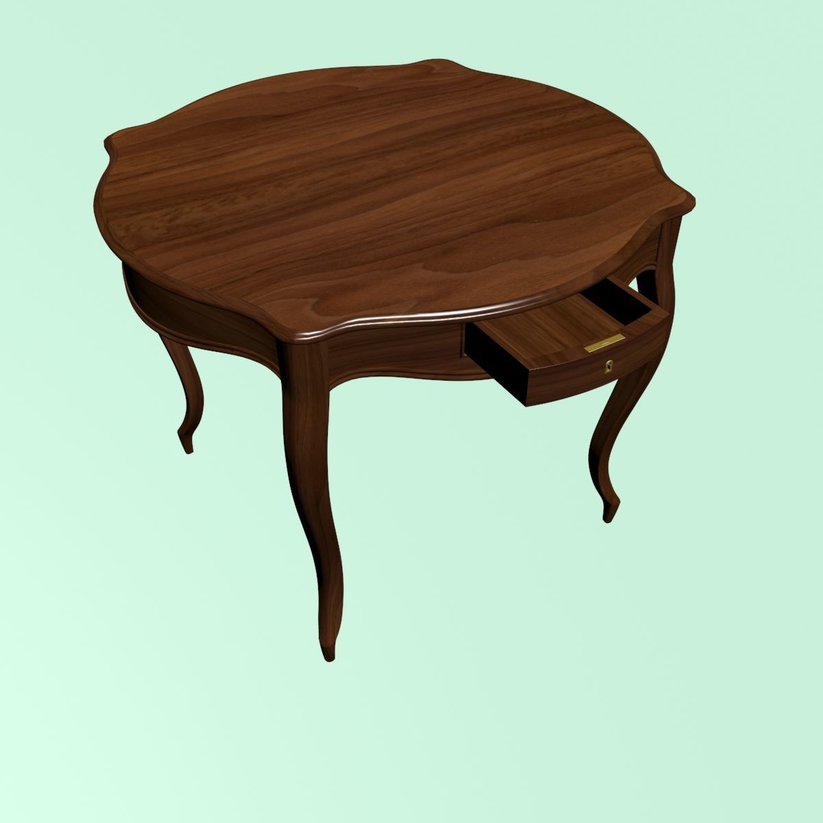 Round table 3D model_4