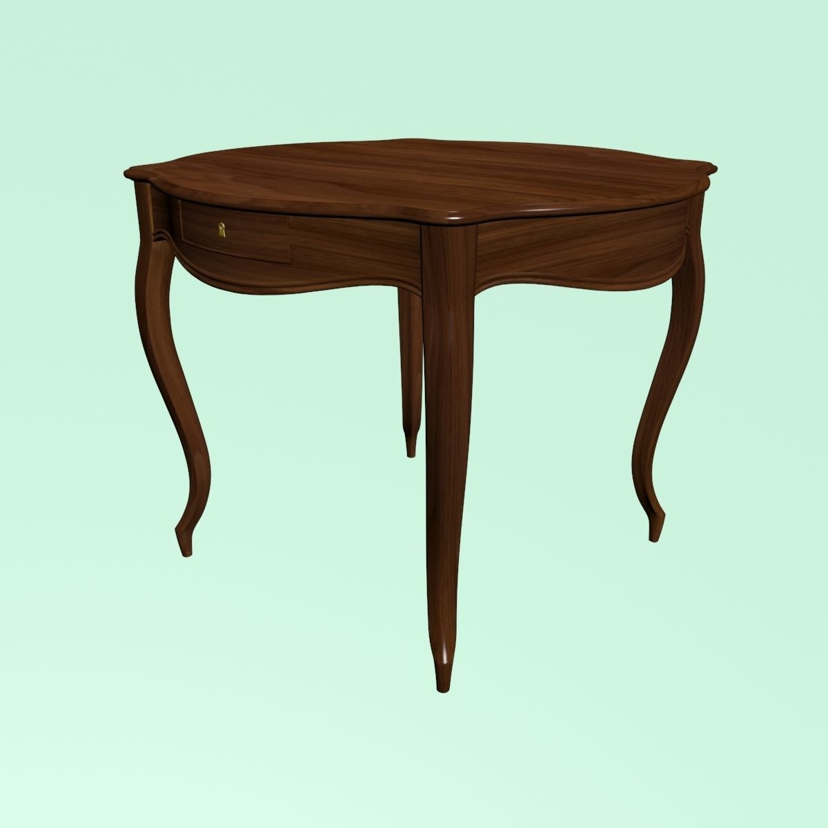 Round table 3D model_2