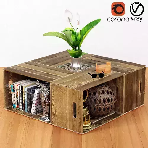 table from drawels 3D model