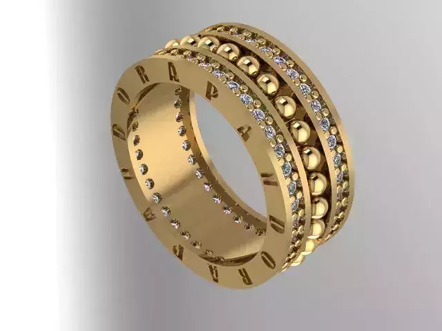 Wedding rings from 10 to 20 3D print model