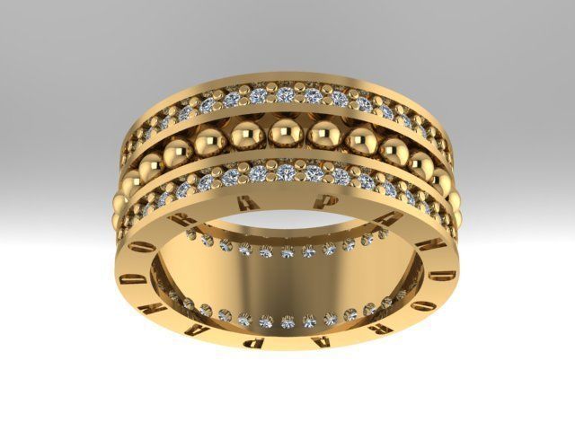Wedding rings from 10 to 20 3D print model_1