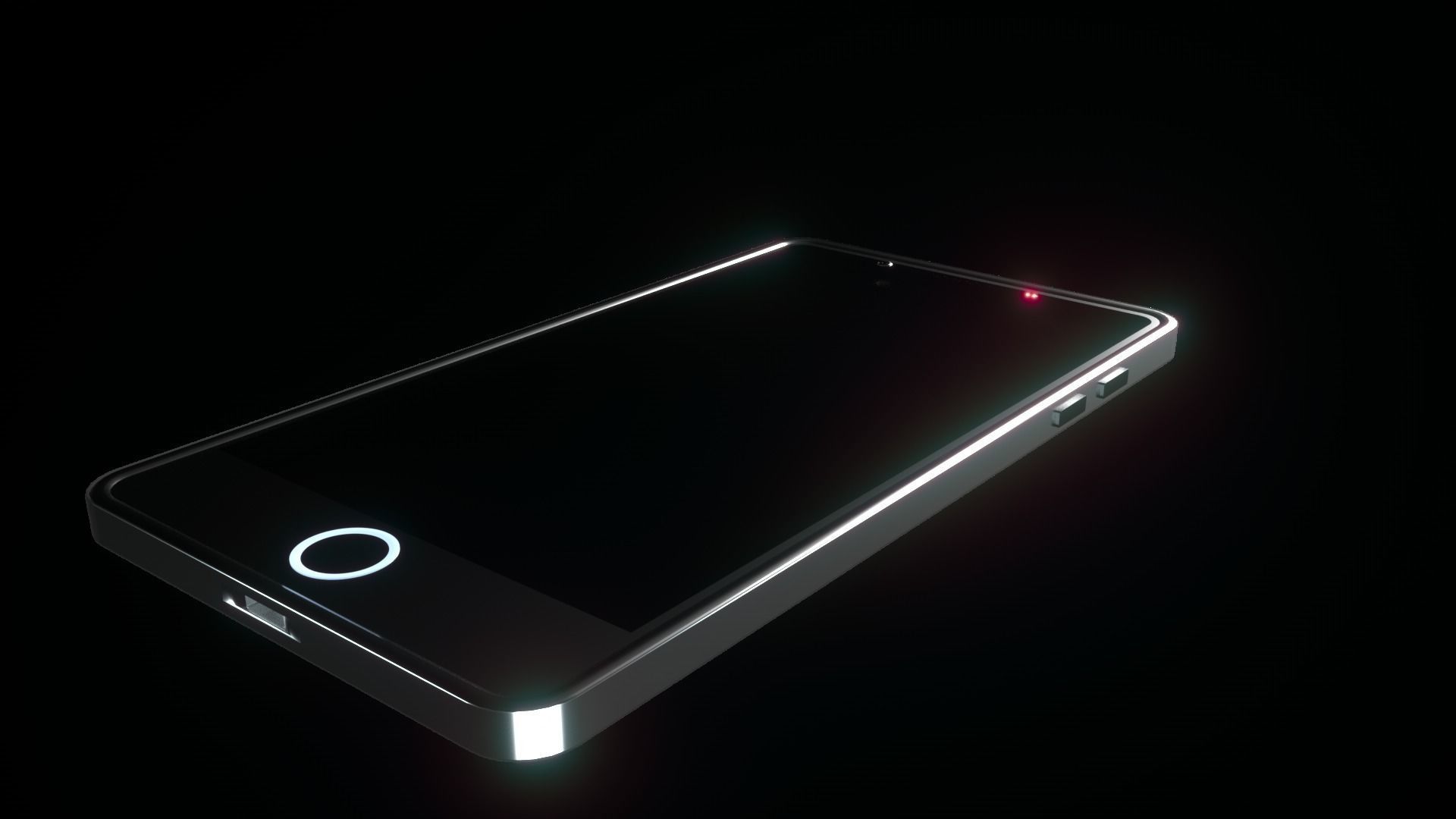 Generic Style Phone 3D model_1