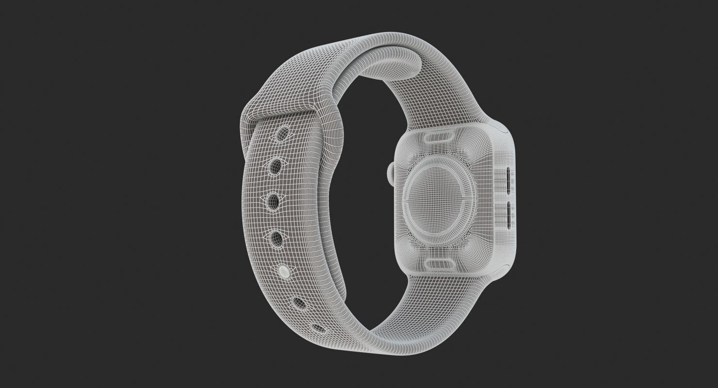 Apple Watch Series 4 Gray 3D model_16