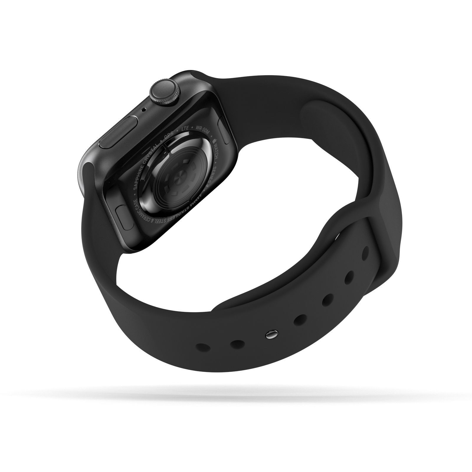 Apple Watch Series 4 Gray 3D model_3