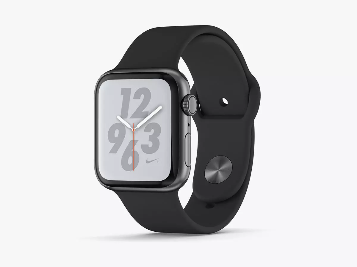 Apple Watch Series 4 Gray 3D model_0