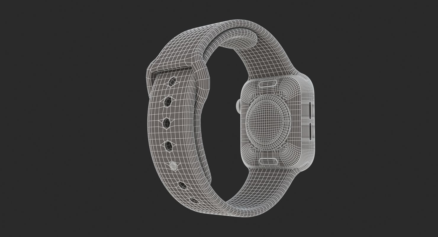 Apple Watch Series 4 Gray 3D model_15