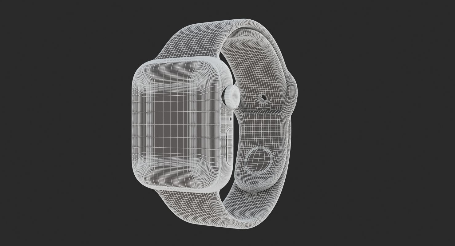 Apple Watch Series 4 Gray 3D model_10