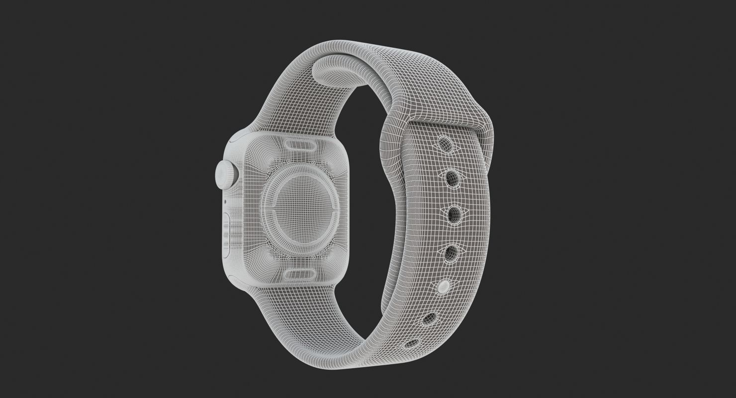 Apple Watch Series 4 Gray 3D model_12