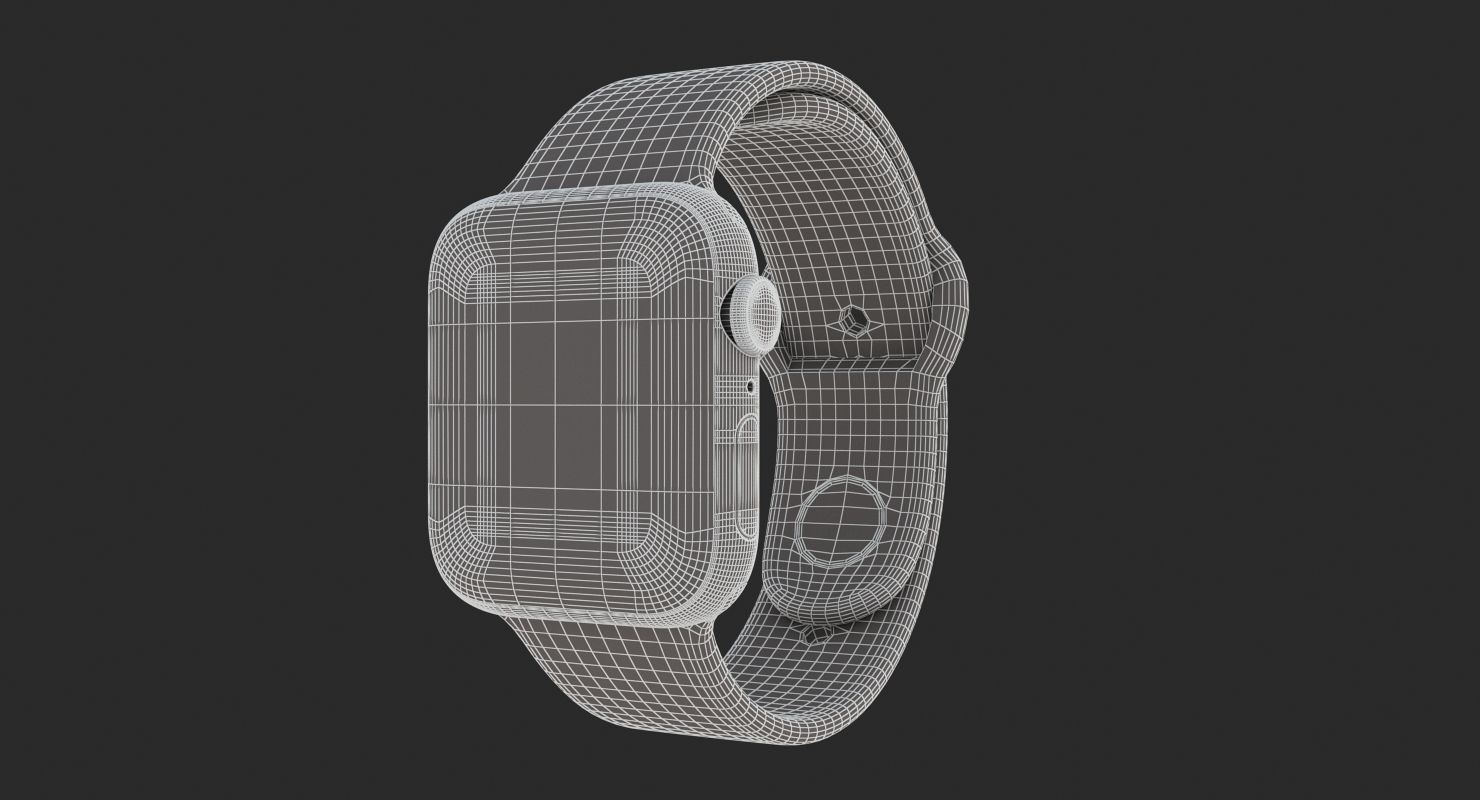Apple Watch Series 4 Gray 3D model_9