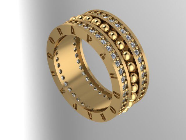 wedding rings series with all lengths 3D Model Collection_3