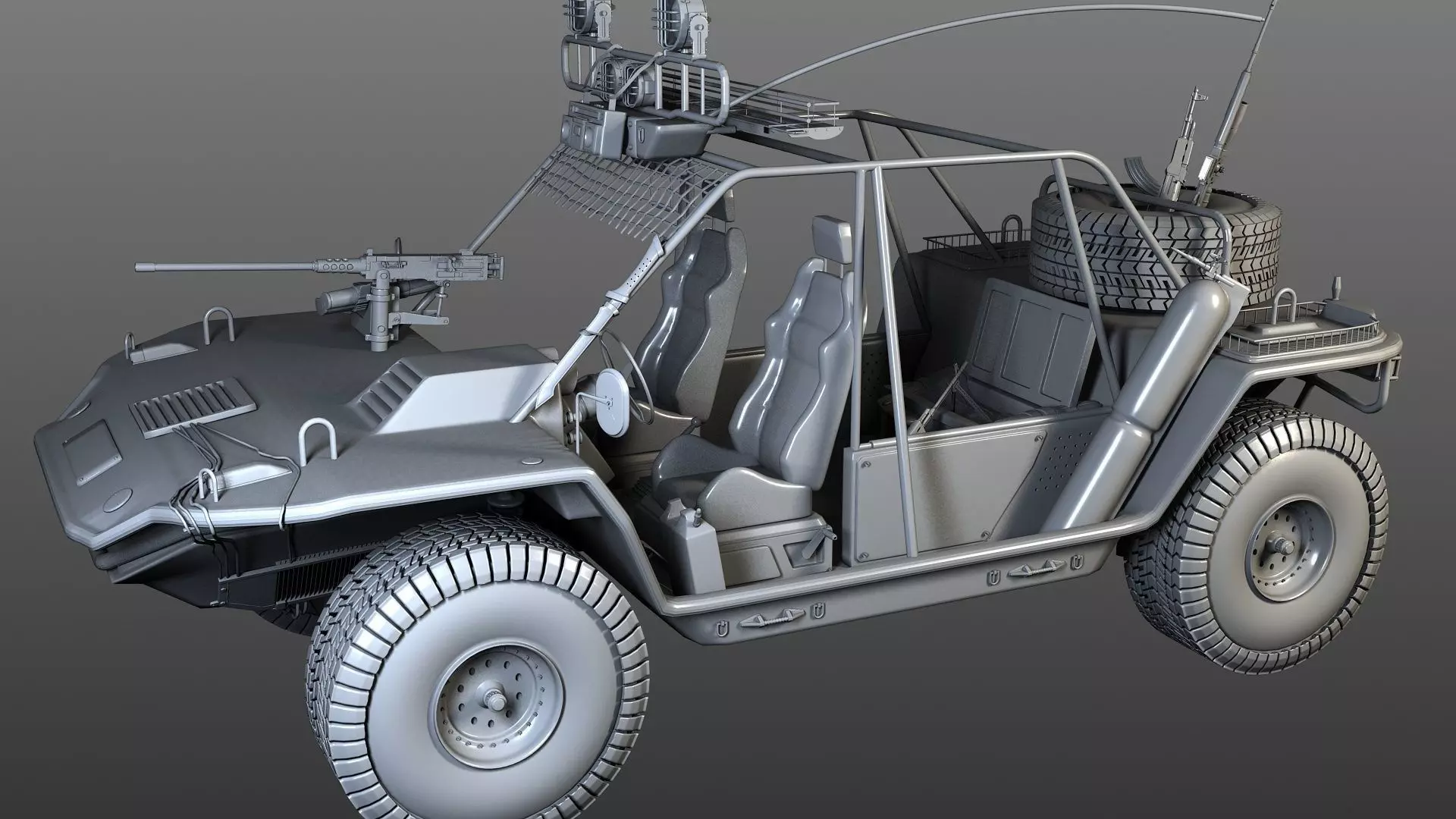 desert rover 3D model_0